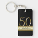 Search for 50th rectangular key rings Gold