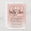 Search for 62nd birthday invitations Modern