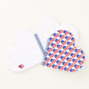 Search for red white and blue notebooks Usa