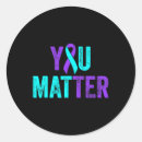Search for you matter stickers Teal