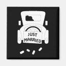 Search for just married car magnets Bride