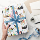 Search for pugs wrapping paper Black pug
