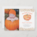 Search for pink gold pumpkin invitations Our little pumpkin