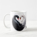 Search for love bird mugs Black and white