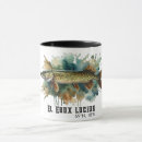 Search for pike fishing mugs Watercolor