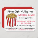 Search for movie night sleepover invitations Popcorn
