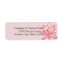 Search for lotus flower return address labels Pink