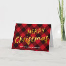 Search for red buffalo plaid christmas cards Red and black