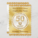 Search for parents 50th anniversary invitations Golden