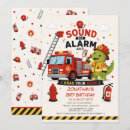 Search for rescue birthday invitations Fire truck birthday