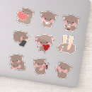 Search for kawaii hippo stickers Hippopotamus