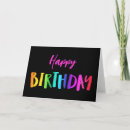 Search for neon birthday cards Colourful