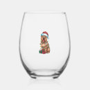 Search for christmas wine glasses Puppy