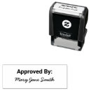 Search for approved rubber stamps Text