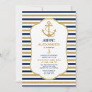 Search for nautical girl 1st birthday invitations Ahoy