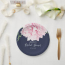 Search for navy and pink plates Bridal shower