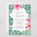 Search for hawaiian luau birthday invitations Watercolor