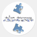 Search for autism puzzle ribbon stickers Support