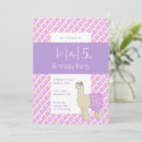 Search for alpaca birthday invitations Rainbow