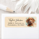 Search for vizsla return address labels Cute