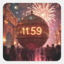 Search for new years clock stickers New year's eve