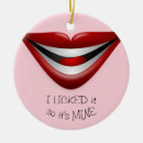 Search for lip christmas tree decorations Red lipstick