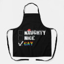 Search for funny movie aprons Santa