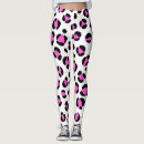 Search for pink leopard print leggings White