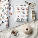 Search for alphabet wrapping paper Animals