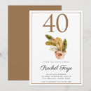 Search for bouquet birthday invitations Bohemian