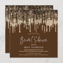 Search for chocolate brown and gold invitations Elegant