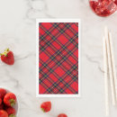Search for red and black napkins Tartan