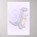 Search for dinosaur kids posters Watercolor