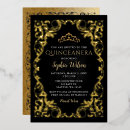 Search for princess quinceanera invitations Gold