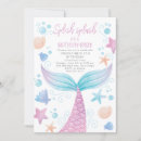Search for mermaid pool party invitations Splish splash