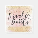 Search for brunch and bubbly napkins Watercolor