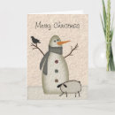 Search for primitive christmas cards Snow