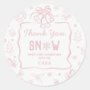 Search for winter round stickers Birthday
