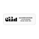 Search for senior return address labels Modern