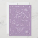 Search for lavender graduation invitations Retro