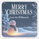 Search for winter night stickers Merry christmas