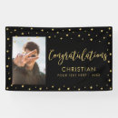 Search for photo graduation banners Black