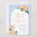 Search for mediterranean bridal shower invitations Modern elegant