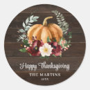 Search for rustic pumpkin stickers Thanksgiving party
