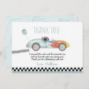 Search for race car thank you cards Growing up two fast