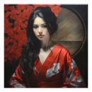 Search for asian girl posters Red