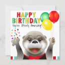 Search for funny otter birthday cards Nature