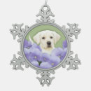 Search for yellow lab puppy christmas tree decorations Dog