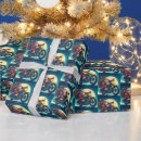 Search for motorcycle christmas wrapping paper Santa