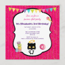 Search for kitty invitations Black cat